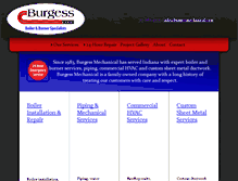 Tablet Screenshot of burgessmechanical.com